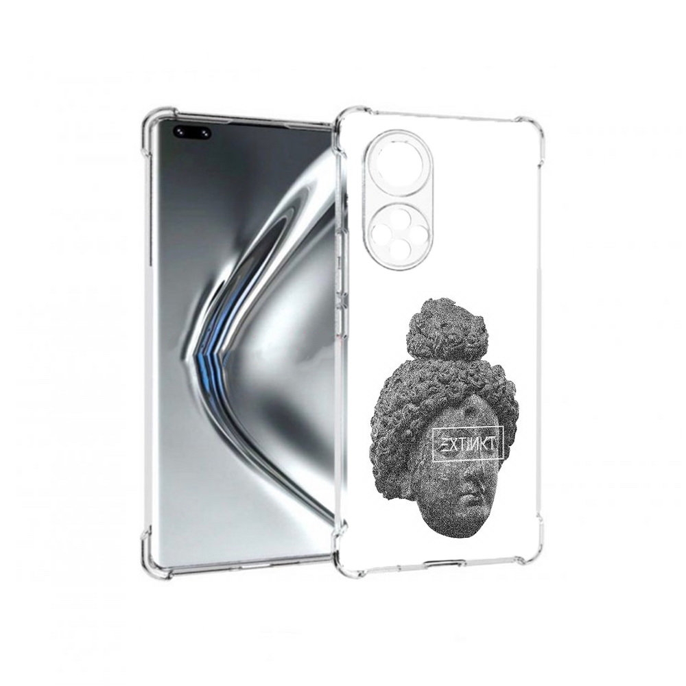 

Чехол MyPads Tocco для Honor 50 Pro каменное лицо девушки (PT195008.23.383), Прозрачный, Tocco