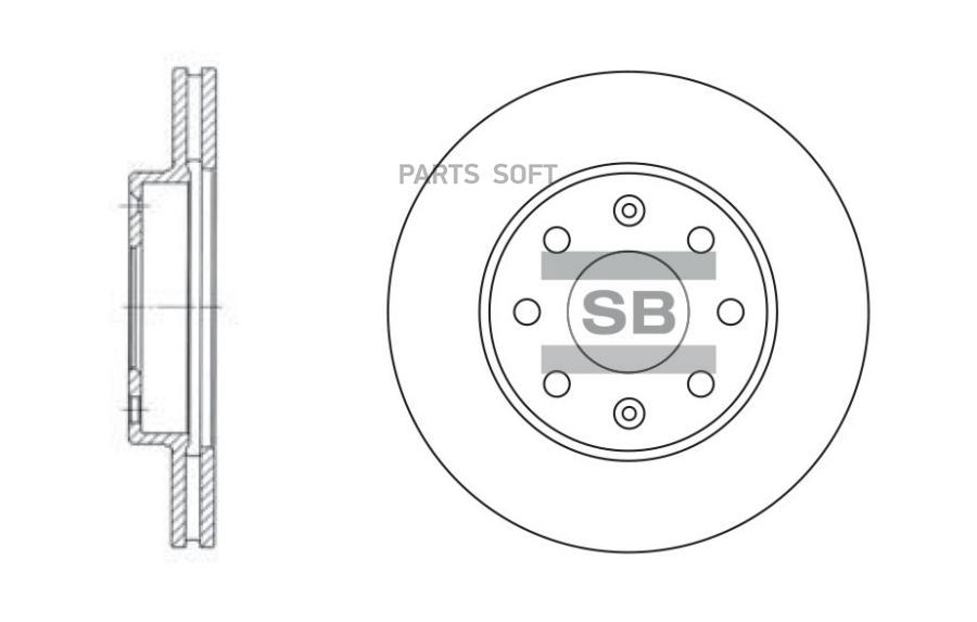 

Диск тормозной передний SANGSIN BRAKE SD3001