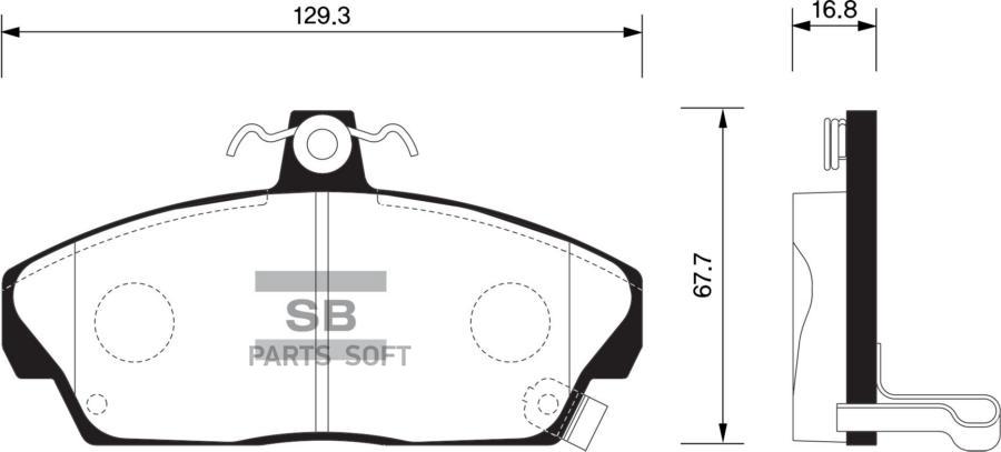 

Тормозные колодки Sangsin brake передние SP1571