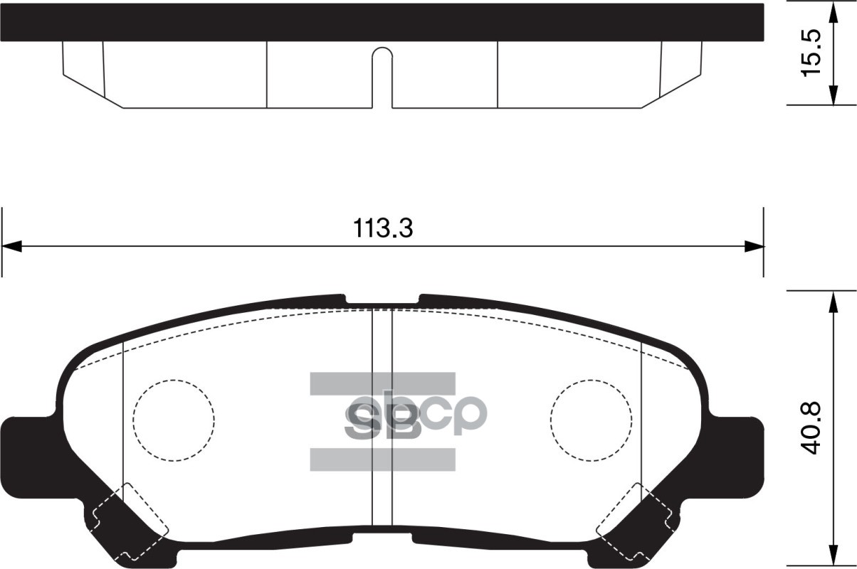 

Тормозные колодки Sangsin brake задние SP2136