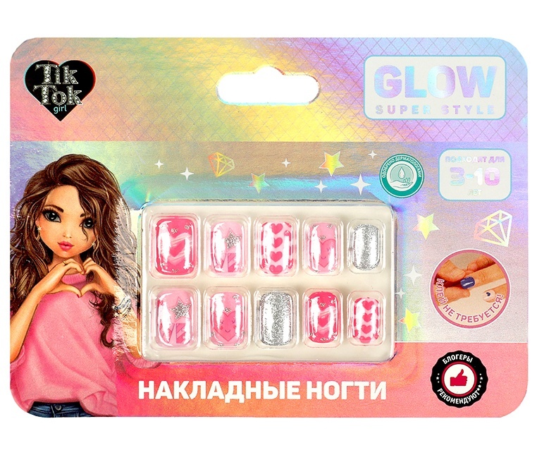 

Накладные ногти TIK TOK girl 360649, Розовый, 234936