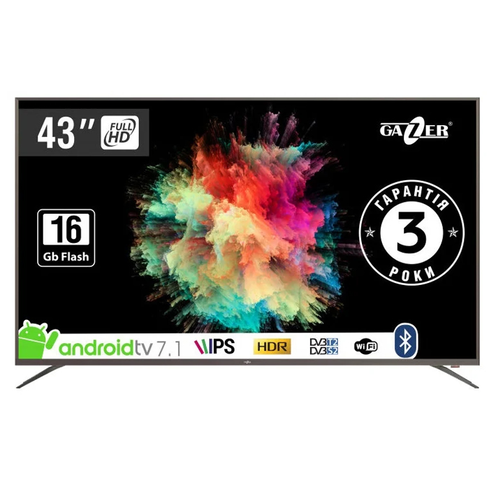 

Телевизор Gazer TV43-FS2G, 42"(105 см), FHD, TV43-FS2G