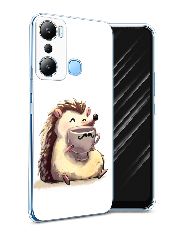 

Чехол Awog на Infinix HOT 20i "Еж кофеман", Белый;коричневый;бежевый, 3102950-10