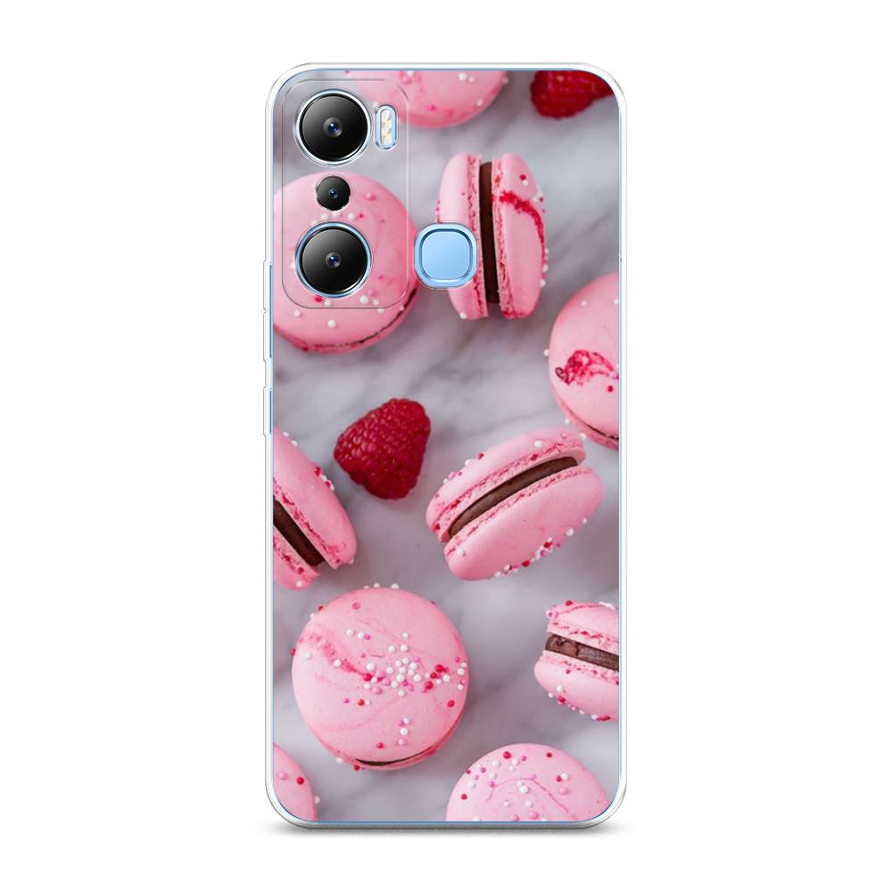 

Чехол Awog на Infinix HOT 20i "Макарони с малиной", Серый;розовый, 3102950-10