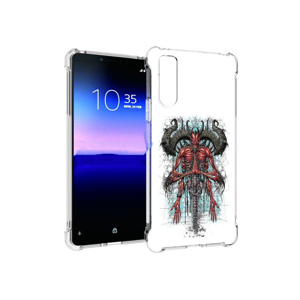 

Чехол MyPads Tocco для Sony Xperia 10 II дьявол (PT158941.227.340), Прозрачный, Tocco