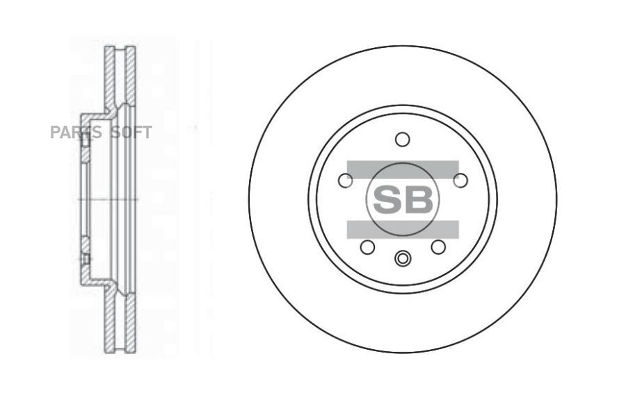 

Тормозной диск Sangsin brake передний для Chverolet Captiva/Opel Antara 296 мм SD3019