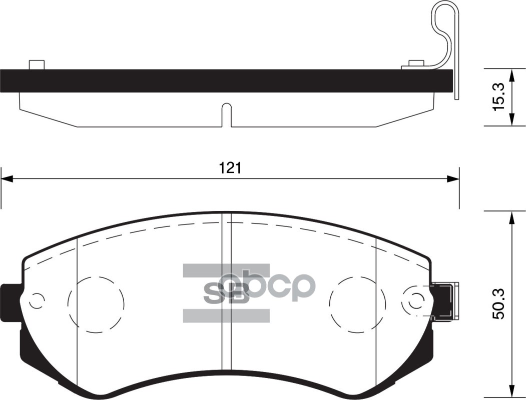 

Тормозные колодки Sangsin brake передние SP1492
