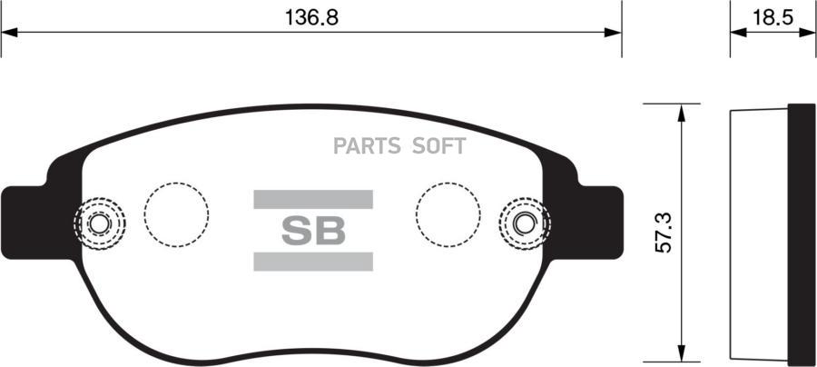 

Тормозные колодки Sangsin brake передние SP2073