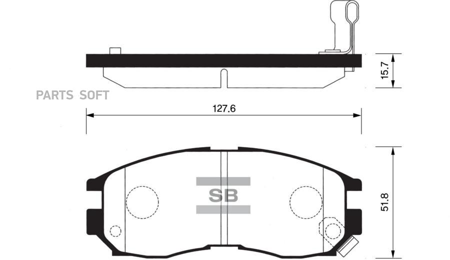 

Тормозные колодки Sangsin brake передние SP1134