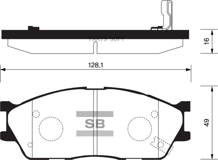 

Тормозные колодки Sangsin brake передние SP1164