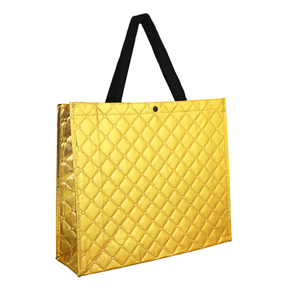 фото Vetta сумка хозяйственная трехслойная, полиэстер, 34х40х12,5см, золотая