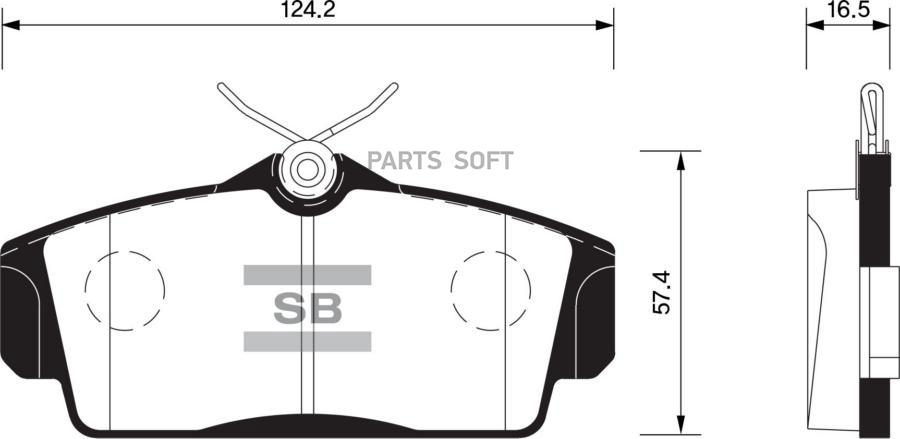 

Тормозные колодки Sangsin brake передние SP1482