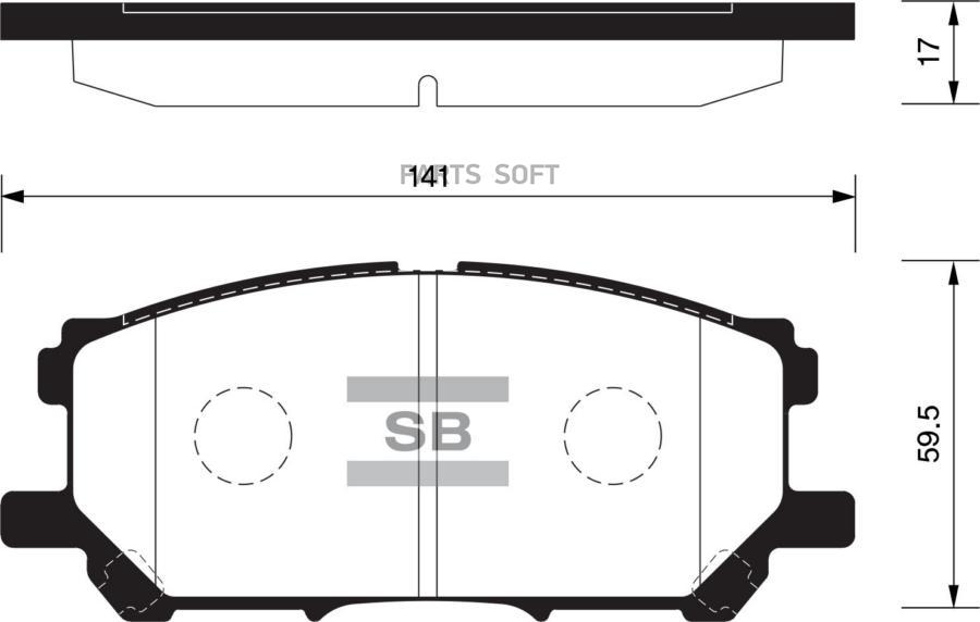 

Тормозные колодки Sangsin brake передние SP1456