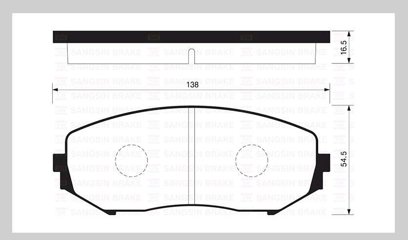 

Тормозные колодки Sangsin brake передние SP1416