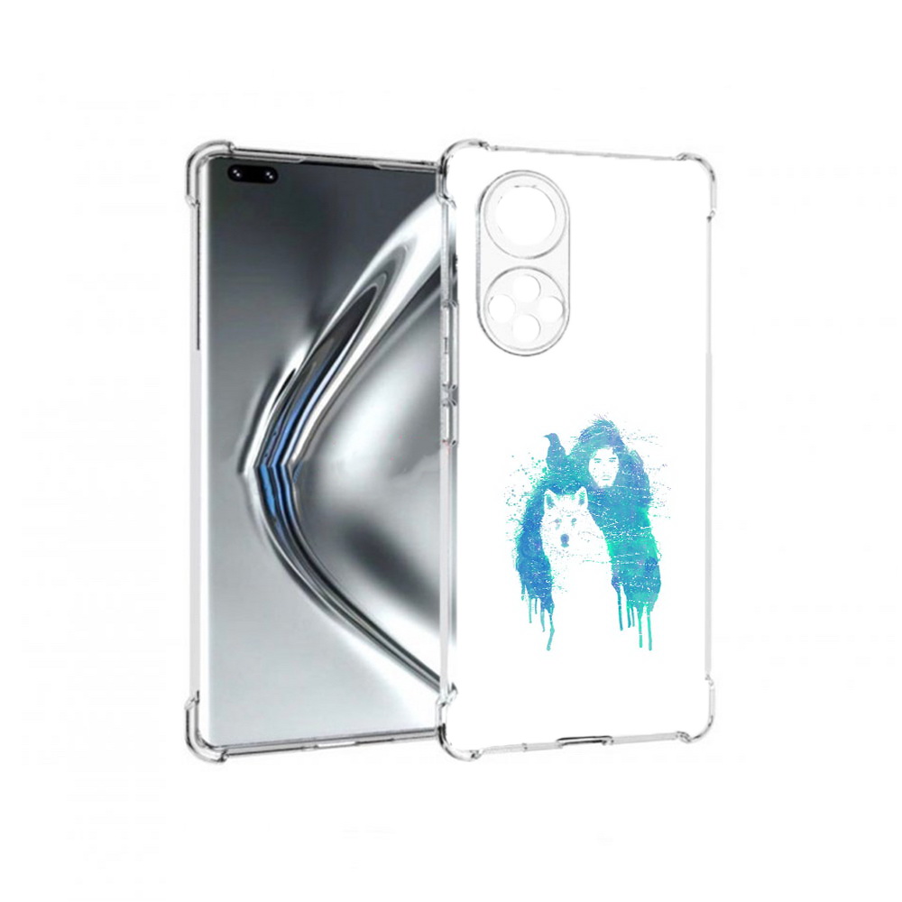

Чехол MyPads Tocco для Honor 50 Pro джон сноу (PT195008.23.323), Прозрачный, Tocco