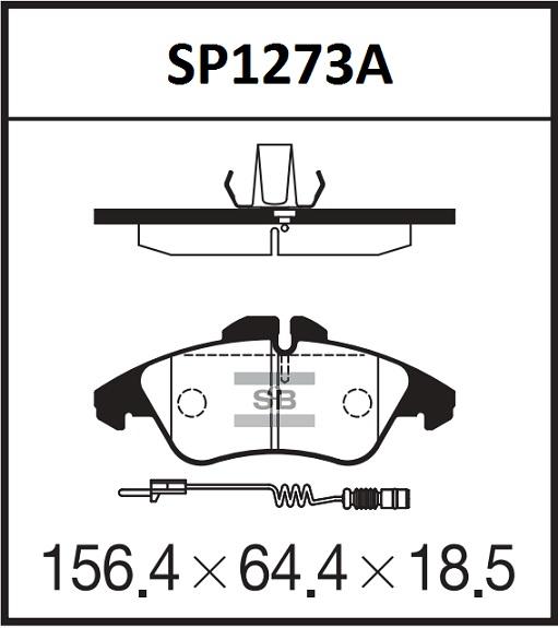 

Тормозные колодки Sangsin brake передние SP1273A