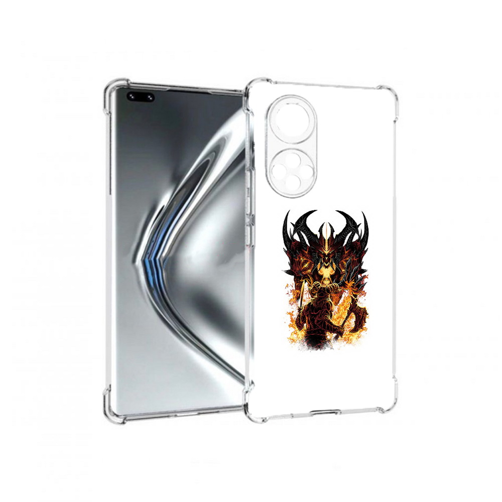 

Чехол MyPads Tocco для Honor 50 Pro демон shadow fiend (PT195008.23.318), Прозрачный, Tocco