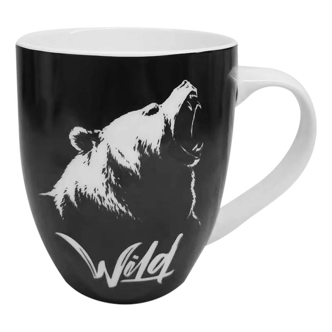 

Кружка для напитков Homeclub Black Wolf&Bear 520 мл черная в ассортименте