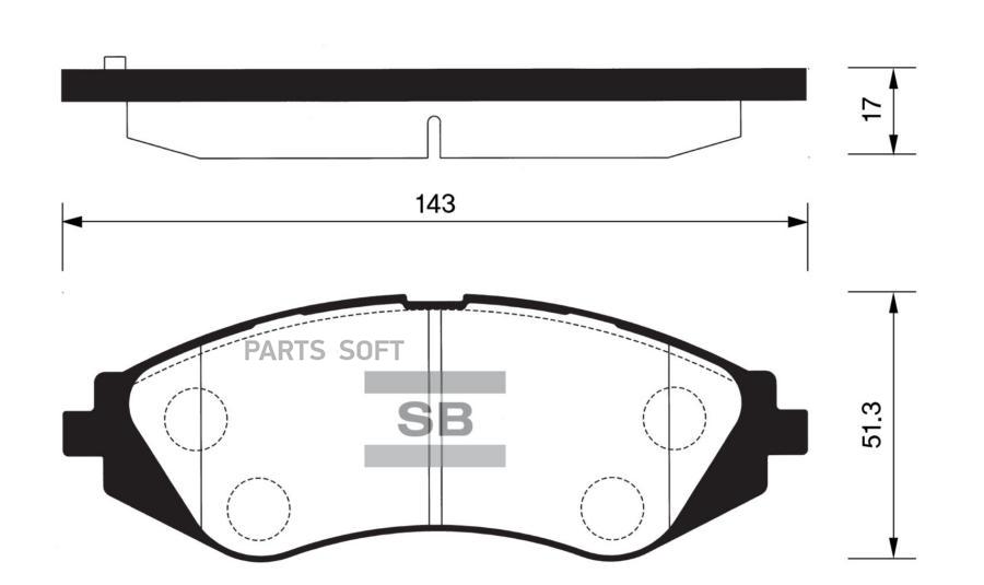 

Тормозные колодки Sangsin brake передние SP1077