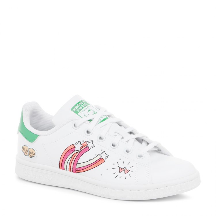 фото Кеды adidas stan smith j для девочек, белый 6,5 uk