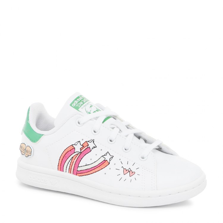 фото Кеды adidas stan smith j для девочек, белый 28,5 eu