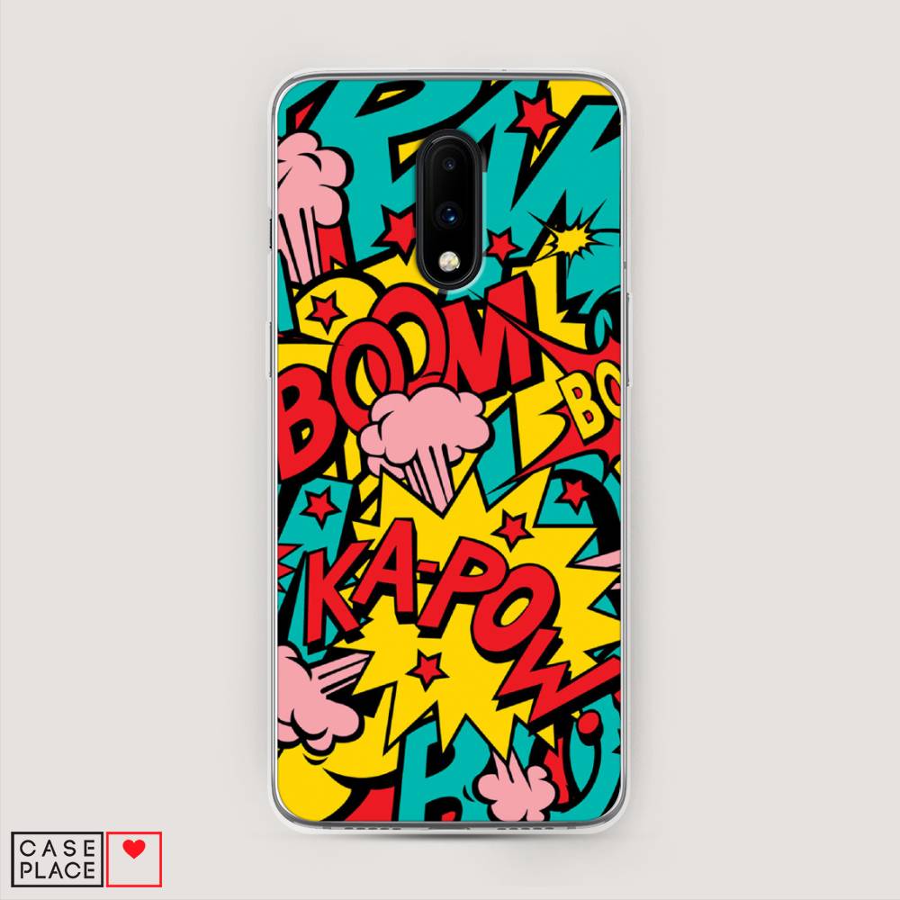 

Чехол Awog на OnePlus 7 / ВанПлас 7 "Постер pop art", Голубой;желтый;красный, 150750-9