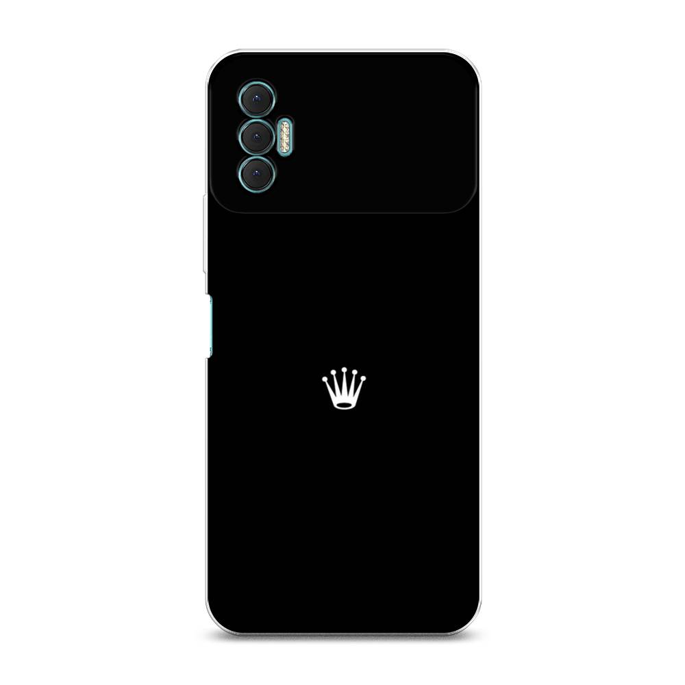 

Чехол Awog на Tecno Spark 8P "Белая корона на черном фоне", Разноцветный, 301450-7