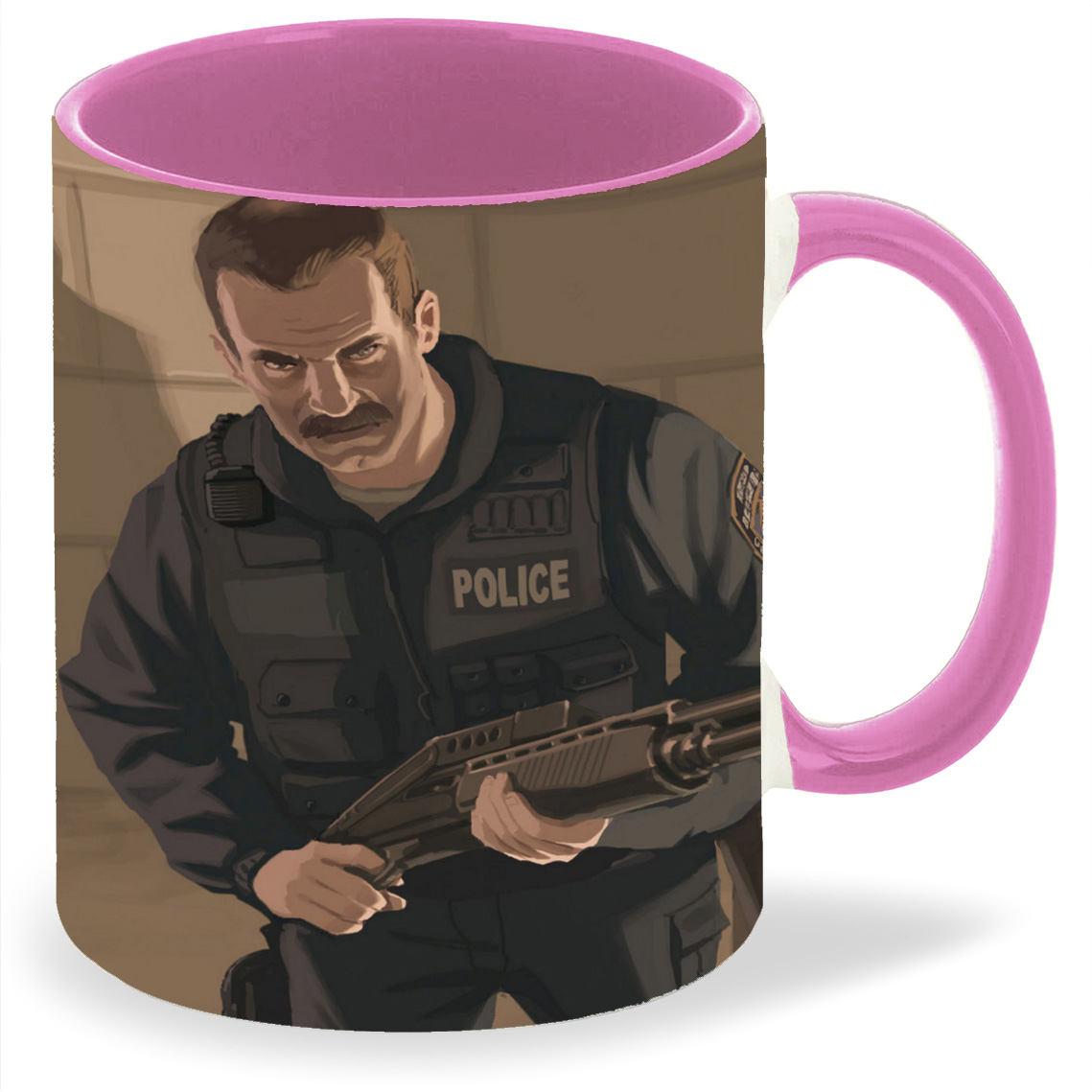 

Кружка CoolPodarok grand theft auto 4 Полицейские, grand theft auto 4 Полицейские
