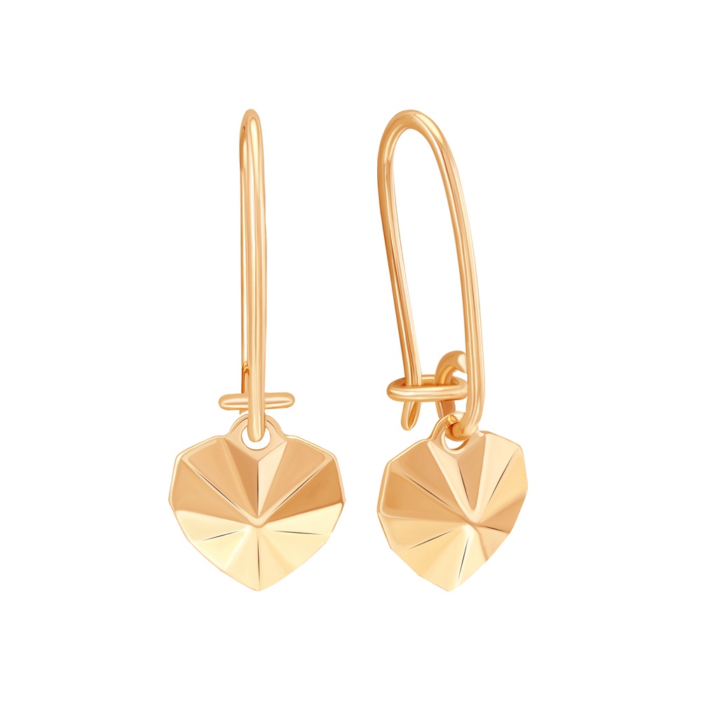 

Серьги подвески из красного золота 585Gold 602001608, 602001608