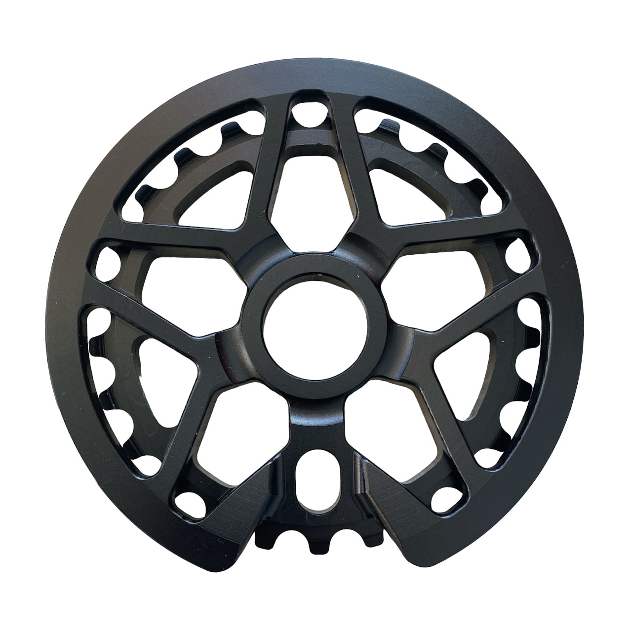 

Звезда BMX передняя с гардом 1/2"x1/8" 25T алюминий, Черный, Звездец