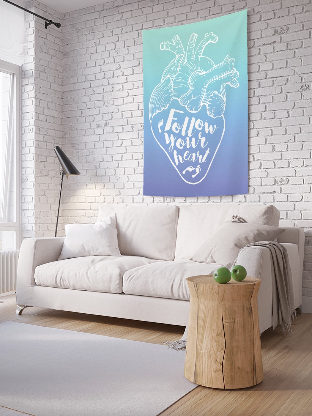 

Вертикальное фотопанно на стену JoyArty Следуй за своим сердцем 150x200 см, Следуй за своим сердцем