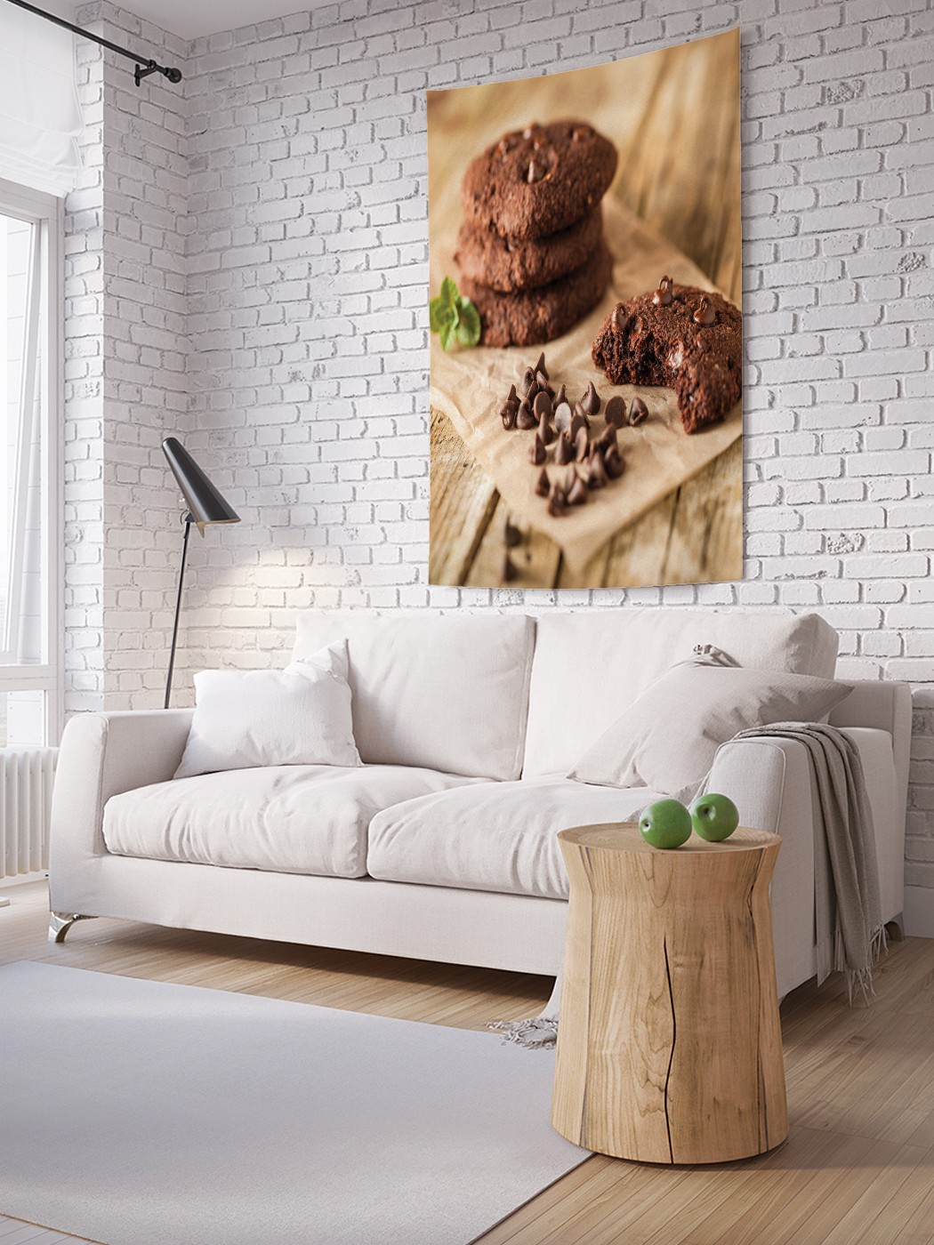 фото Вертикальное фотопанно на стену joyarty "шоколадные пряники", 150x200 см