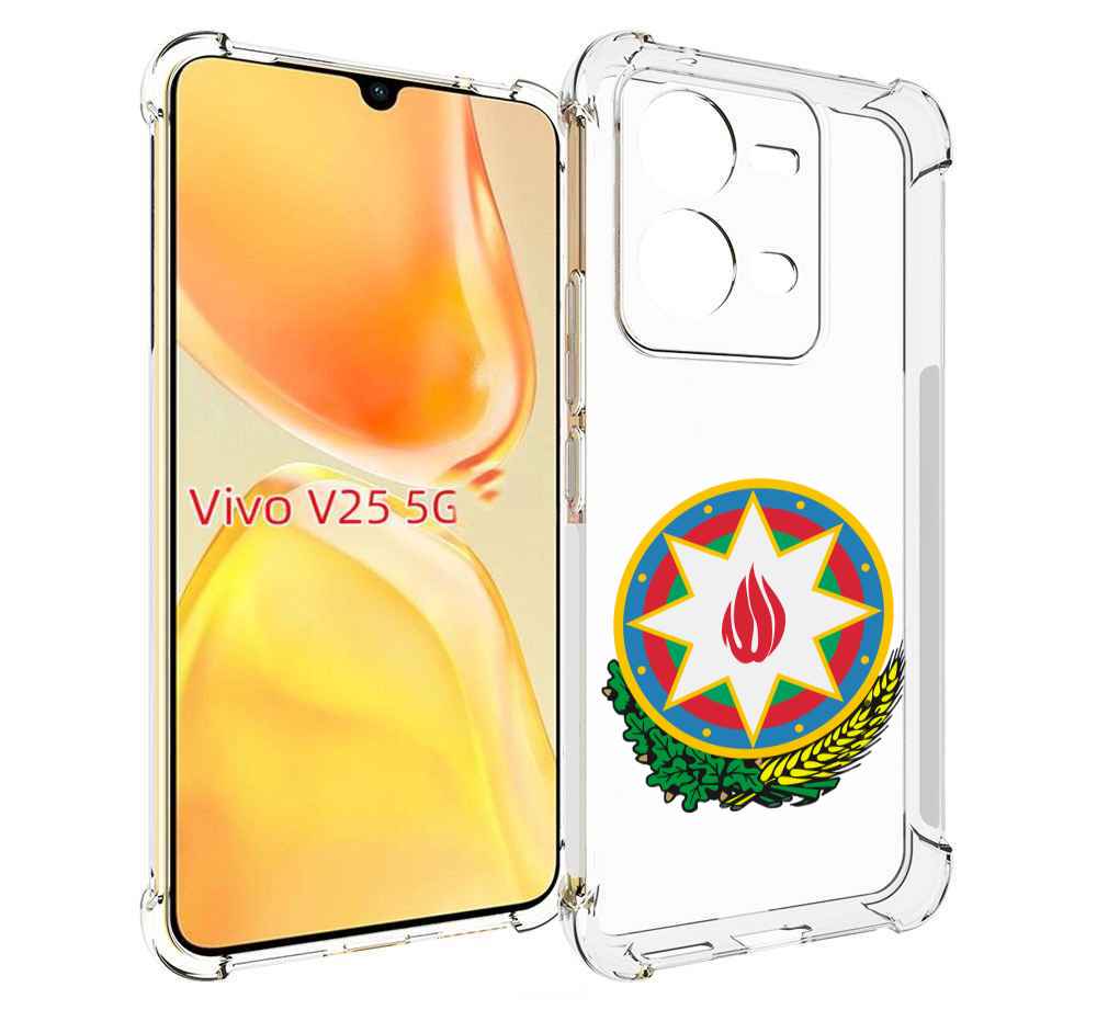 

Чехол MyPads герб-азербаиджан-2 для Vivo V25 5G / V25e, Прозрачный, Tocco