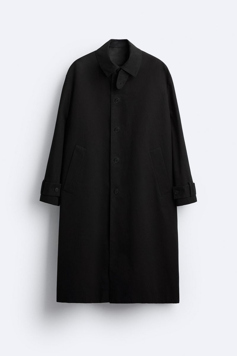 

Плащ мужской ZARA 04267241 черный S, 04267241