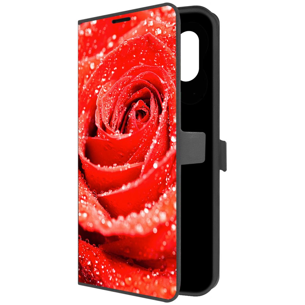 

Чехол-книжка Krutoff Eco Book для Samsung Galaxy M04 (M045) Роза (черный)