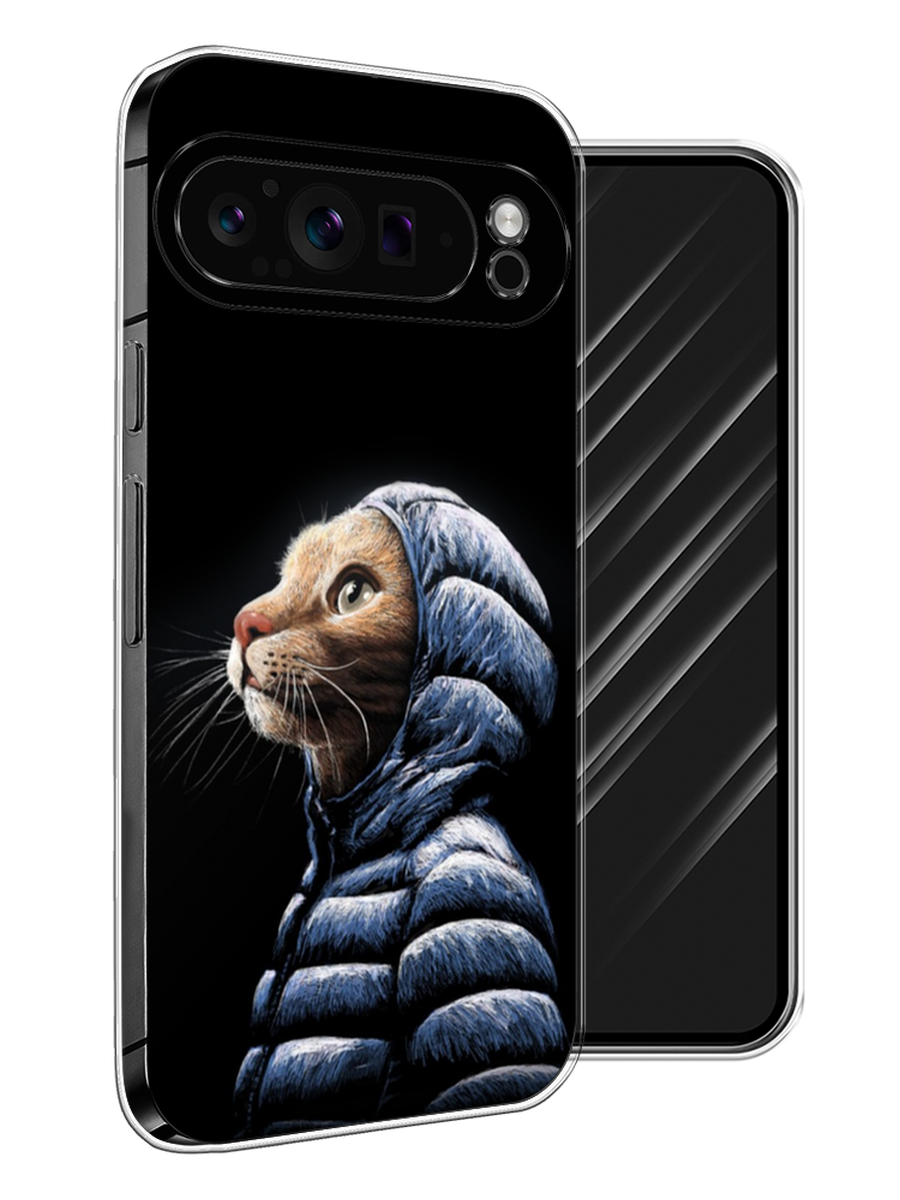 

Чехол Awog на Google Pixel 9 Pro "Кот в капюшоне", Черный;бежевый;синий, 272050-1