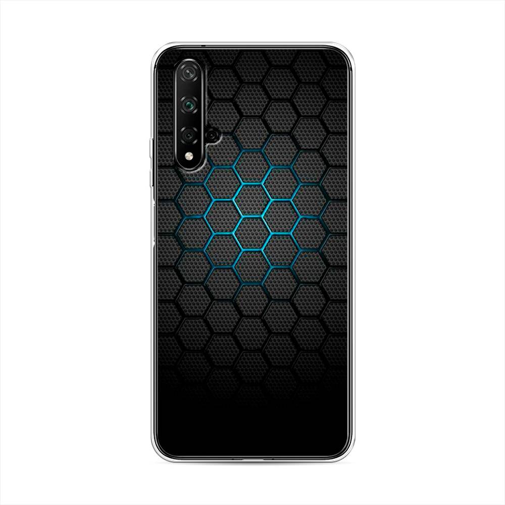 фото Чехол awog "бирюзовые соты" для honor 20