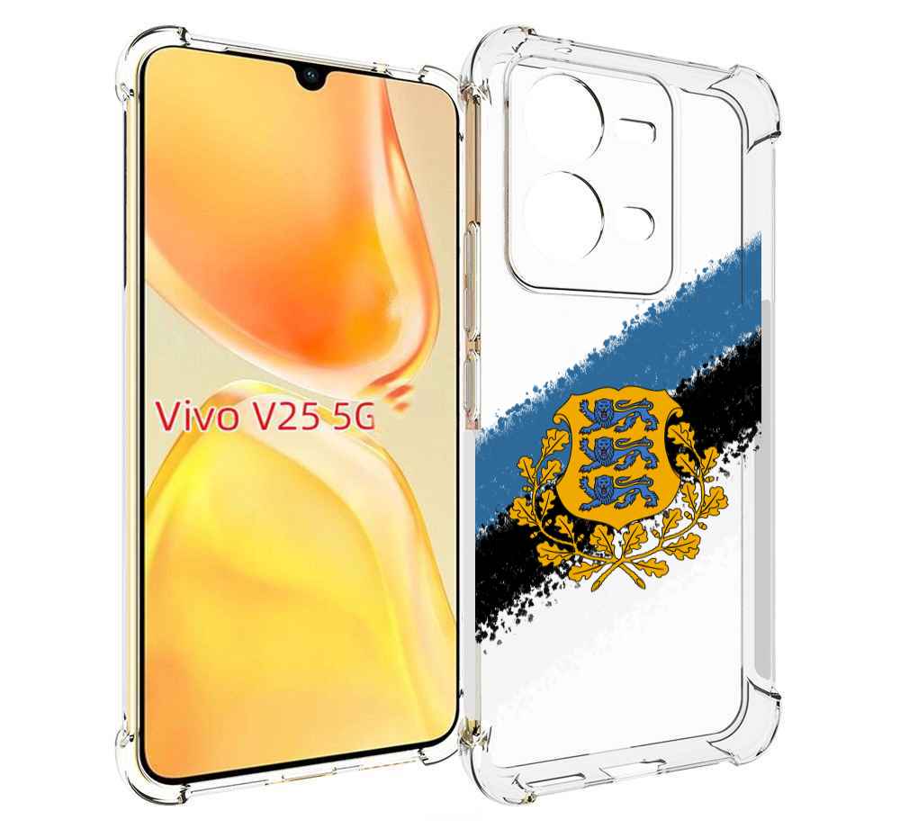 

Чехол MyPads герб флаг эстонии-2 для Vivo V25 5G / V25e, Прозрачный, Tocco