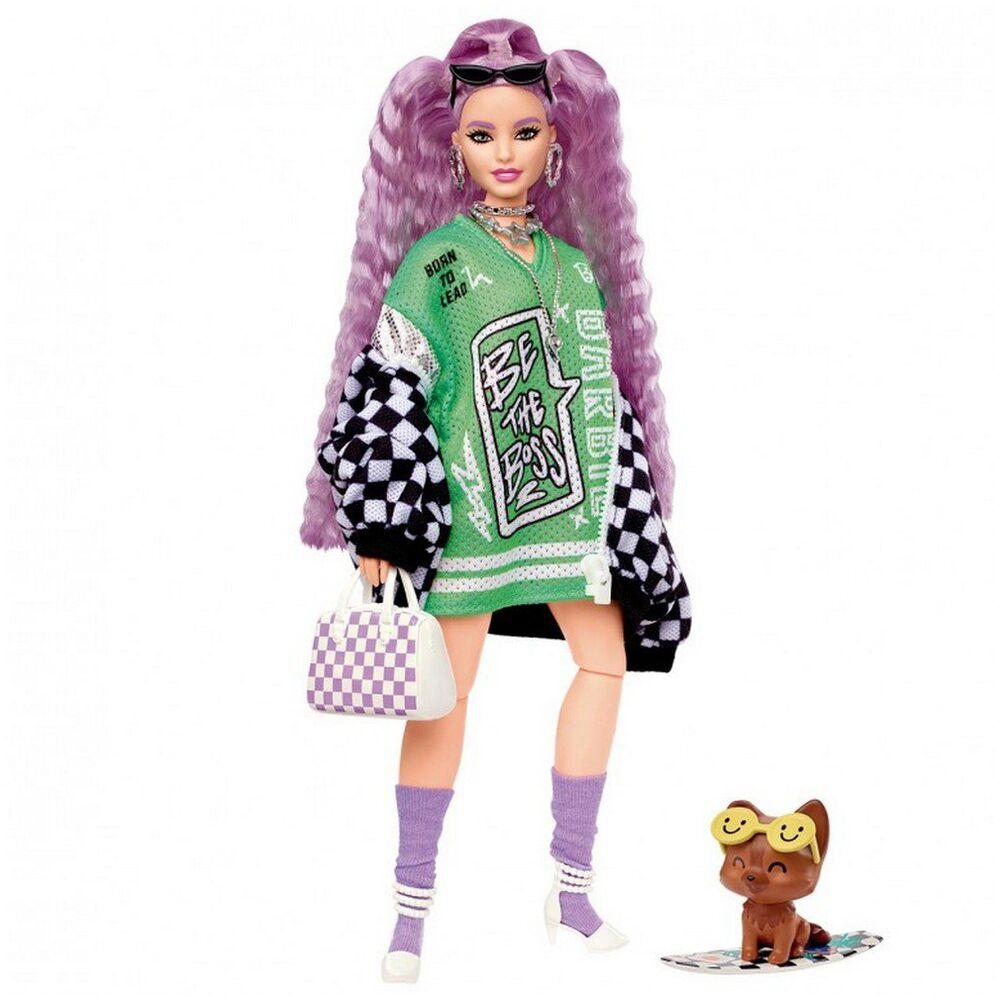 фото Кукла mattel barbie экстра в гоночной куртке hhn10