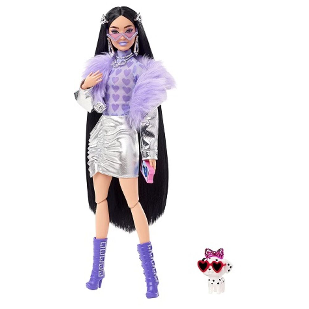 

Кукла Mattel Barbie Экстра с фиолетовым мехом HHN07