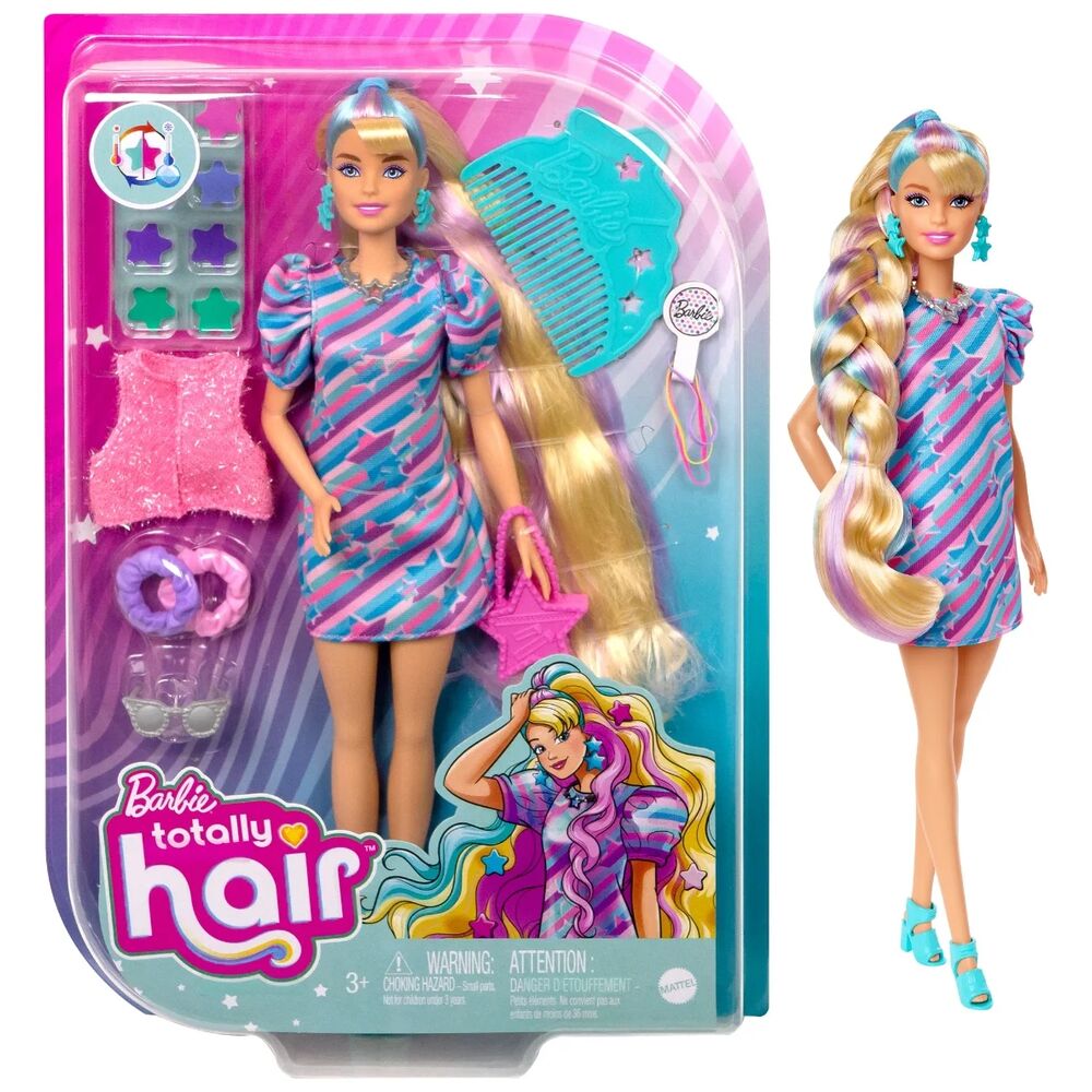 Кукла Barbie Totally Hair Звездная красотка HCM88