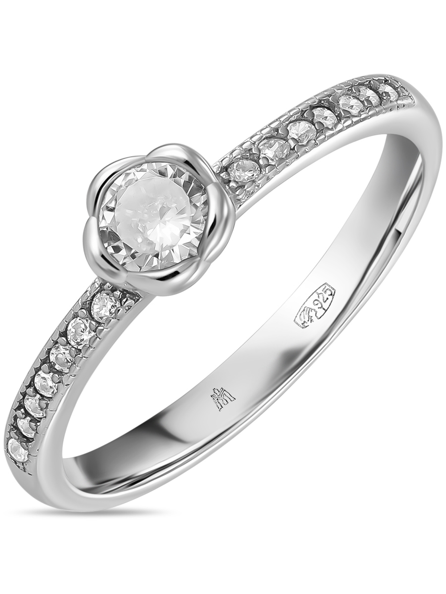 

Кольцо из серебра р. 17,5 MIUZ Diamonds (Московский ювелирный завод) R2036-KL-3340, фианит, R2036-KL-3340