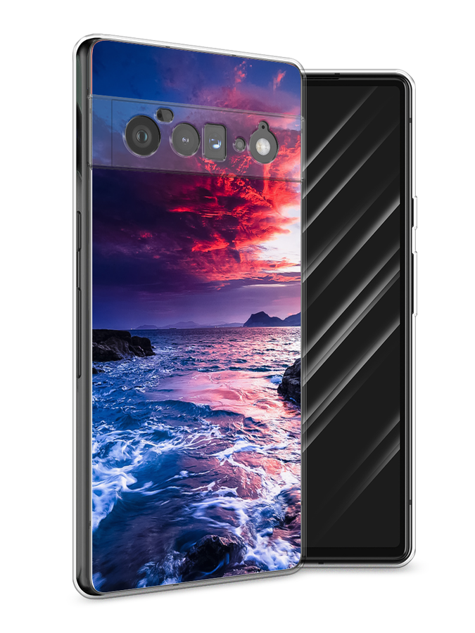 

Чехол Awog на Google Pixel 6 Pro "Волны 1", Разноцветный, 270950-4
