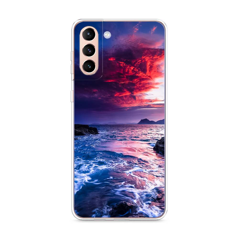 

Чехол Awog на Samsung Galaxy S21 + / Самсунг S21 + "Волны 1", Разноцветный, 2102150-4