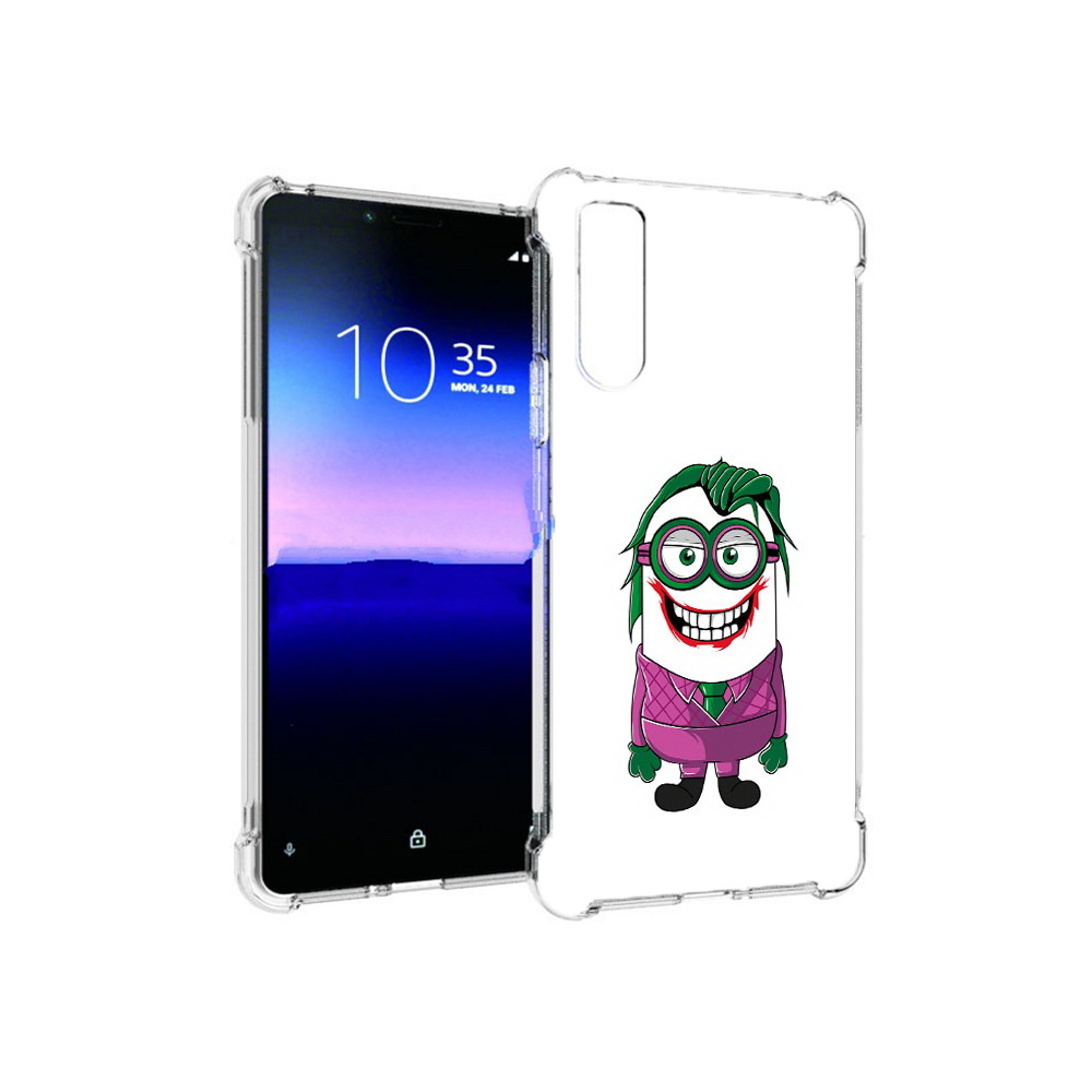 

Чехол MyPads Tocco для Sony Xperia 10 II джокер миньон (PT158941.227.322), Прозрачный, Tocco