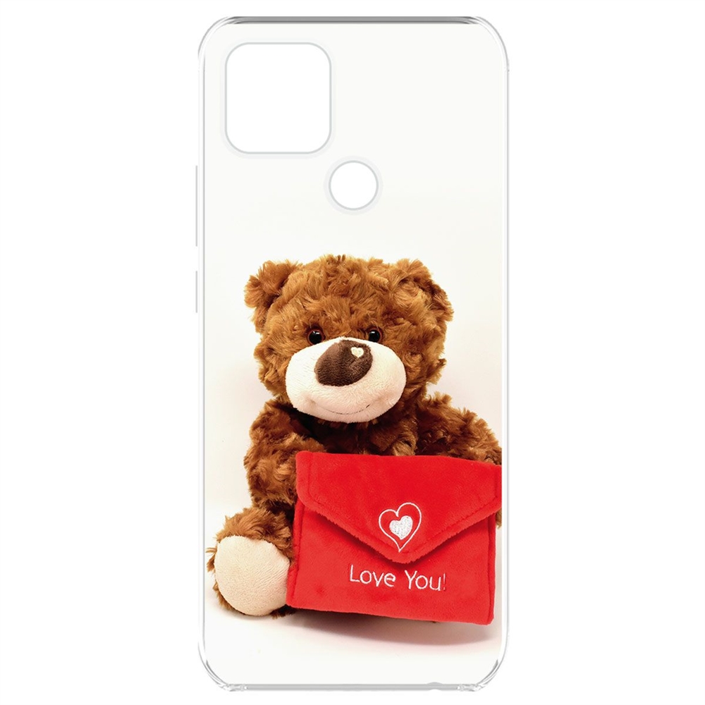 

Чехол-накладка Krutoff Clear Case Медвежонок тебя любит для OPPO A15