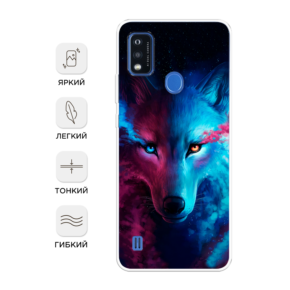 

Чехол Awog на ZTE Blade A51 / ЗТЕ Блэйд A51 "Волны 1", Разноцветный, 134550-4