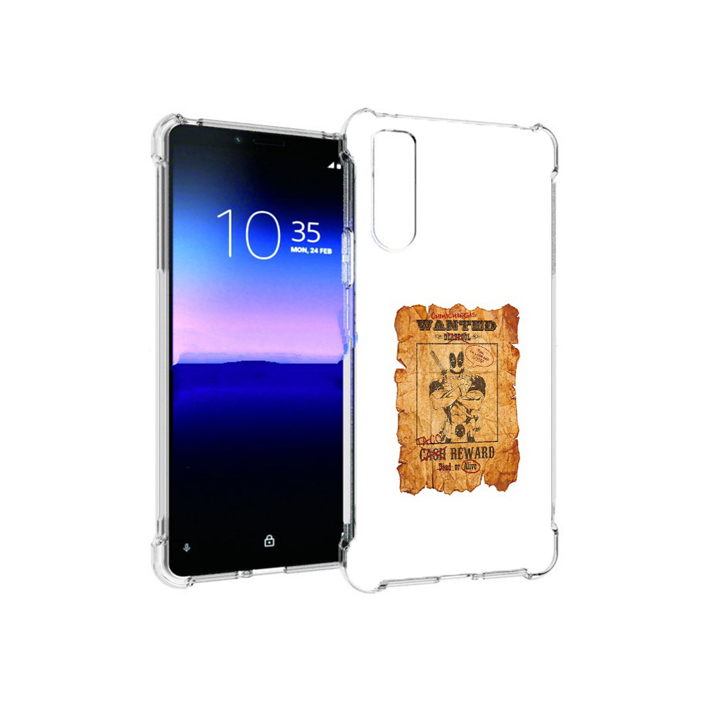 

Чехол MyPads Tocco для Sony Xperia 10 II дедпул (PT158941.227.317), Прозрачный, Tocco