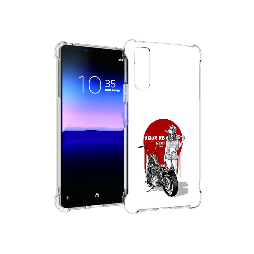 

Чехол MyPads Tocco для Sony Xperia 10 II девушка с мотоциклом (PT158941.227.315), Прозрачный, Tocco