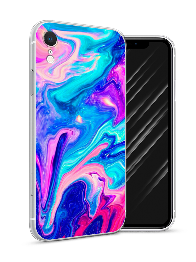 

Чехол Awog на Apple iPhone XR (10R) / Айфон XR (10R) "Потеки краски", Разноцветный, 12050-10